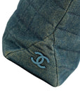 CHANEL 2000–2002 Coco Mark Denim Handbag