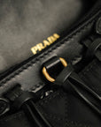 PRADA Embroidered Flower Nylon Shoulder Bag / Waist Bag