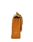 CHANEL 2000–2002 Coco Mark Chain Ostrich Shoulder Bag
