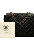 CHANEL Coco Mark Sun Motif Charm Chain Tote Bag/Shoulder Bag