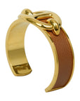 HERMES Chaine d'Ancre Leather Bangle