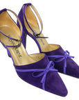 YVES SAINT LAURENT Pumps with Blue Ribbon