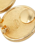 CHRISTIAN DIOR Emblem Round Circle Earring