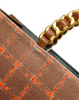 CHANEL 1994-1996 Chocobar Patent Chain Tote Bag/Handbag