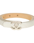 CHANEL CUIR VERITABLE Coco Mark Belt