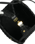 SALVATORE FERRAGAMO Vara Fabric Backpack/Shoulder Bag