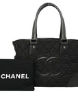 CHANEL 2008-2009 Nylon Paris-New York Tote Bag/Shoulder Bag