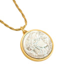 Vintage-Style Cameo Face Motif Necklace(Gold-Plated Brass)