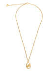 CHRISTIAN DIOR Logo Oval Necklace