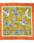 HERMES Carre 90 “Cols Verts” Mallard Scarf