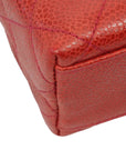 CHANEL 1991–1994 Matelassé Coco Mark Caviar Skin Shoulder Bag