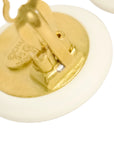 CHANEL Coco Mark Button Earrings
