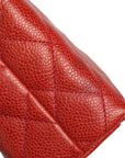 CHANEL 1991–1994 Matelassé Coco Mark Caviar Skin Shoulder Bag