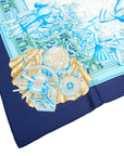 HERMES『 AZVLEJOS (Daikoukai Jidai Ni Omoi O Hasete) 』Carre 90 Scarf