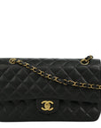 CHANEL 2004-2005 Matelassé 25W Chain Shoulder Bag in Caviar Skin