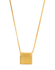 CHRISTIAN DIOR Square Dior Logo Necklace
