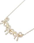 TIFFANY & CO. SV925 K18YG Triple Ribbon Necklace