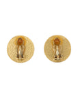 CHANEL 2001 Button Round Earring