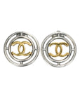 CHANEL Circle Coco Mark Earrings