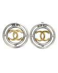CHANEL Circle Coco Mark Earrings