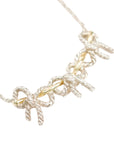 TIFFANY & CO. SV925 K18YG Triple Ribbon Necklace