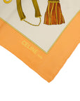 CELINE Tassel Chain Carre 90 Scarf