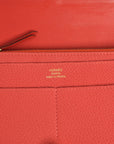 HERMES Dogon GM Taurillon Clemence Wallet