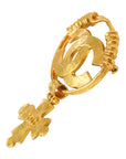 CHANEL Coco Mark Cross Motif Brooch