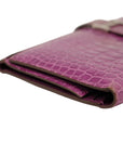 HERMES Bearn Saffre Crocodile Long Wallet
