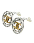 CHANEL Circle Coco Mark Earrings
