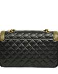 CHANEL Matelassé Chain Bicolor Shoulder Bag