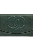 CHANEL 1996–1997 Coco Mark Caviar Leather Bi-Fold Long Wallet