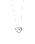 TIFFANY & CO. SV925 K18YG Heart Ribbon Necklace