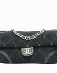 CHANEL 2008-2009 Quilted Coco Mark Chain Shoulder Bag