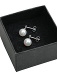 TASAKI K18 White Gold Pearl 7.40mm 2.1g Earring