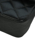CHANEL 2004-2005 Matelassé 25W Chain Shoulder Bag in Caviar Skin