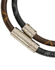 LOUIS VUITTON Monogram Eclipse Bracelet M6555E