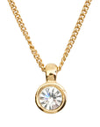 CHRISTIAN DIOR Round Circle Rhinestone Necklace