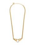 CHRISTIAN DIOR Heart Rhinestone Necklace