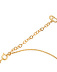 CHRISTIAN DIOR CD Logo Rhinestone Necklace