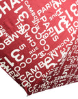 CHANEL Folding Umbrella Nylon Bordeaux OTHER ACCESSORY