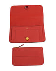 HERMES Dogon GM Taurillon Clemence Wallet
