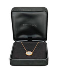 TIFFANY & CO. AU750 T Two Circle Diamond Necklace