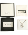 GUCCI SV925 Arabesque Interlocking GG Logo Necklace