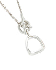 HERMES Ag925 Amulet Étrier Necklace