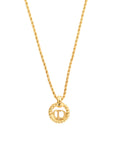 CHRISTIAN DIOR CD Logo Necklace