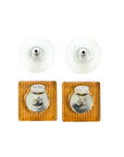 CHANEL Square Coco Mark Earrings
