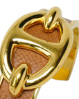 HERMES Chaine d'Ancre Leather Bangle