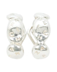 CHANEL Ag925 Hoop Earrings