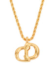 CHRISTIAN DIOR CD Logo Necklace